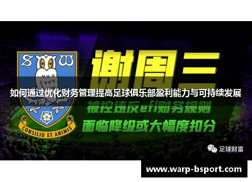 如何通过优化财务管理提高足球俱乐部盈利能力与可持续发展 如何通过优化财务管理提高足球俱乐部盈利能力与可持续发展