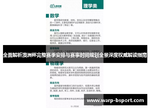 全面解析澳洲杯完整赛季安排与赛事时间规划全景深度权威解读指南